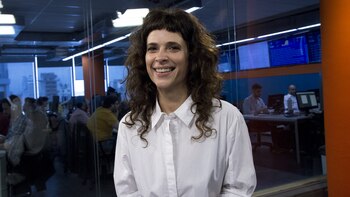 Zuleika Esnal, en los estudios