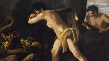 Hércules lucha contra la hidra