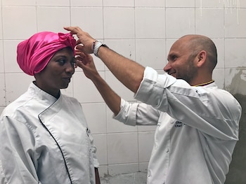 Como espacio entre la celda