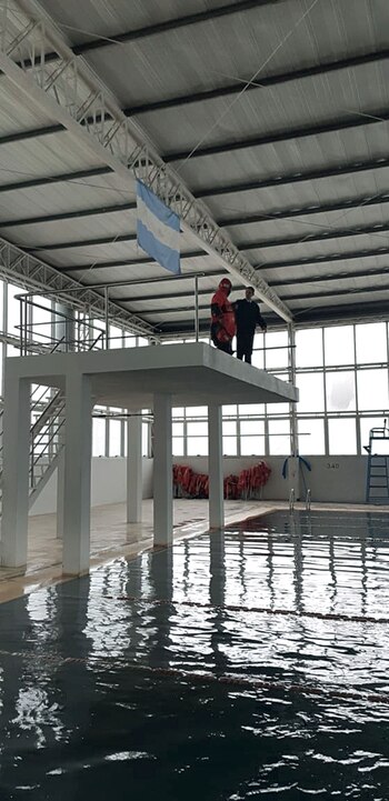 Los veedores en pleno entrenamiento: