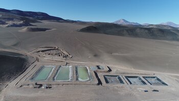 Las pozas piloto de evaporación