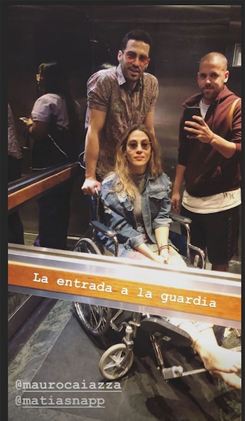 Jimena Barón junto a Mauro