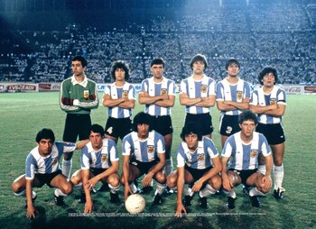 Formación del equipo campeón de