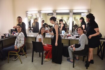 Franco, Azul y Valentín Giordano