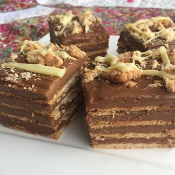 Con galletitas de coco, relleno