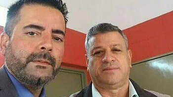 Guerreño junto a su abogado defensor, el mediático Marcelo Biondi