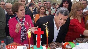 Un cumpleaños junto a sus fieles