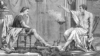 Ilustración de Alejandro Magno y