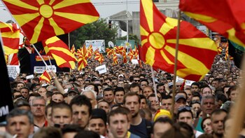 Protestas en Macedonia contra el