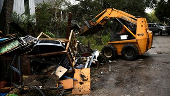 El huracán dejó graves daños