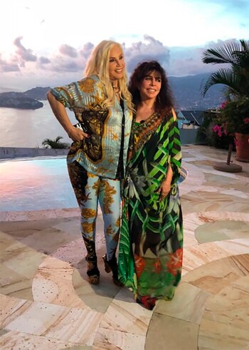 Susana Giménez, durante su visita