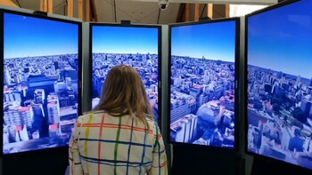 Dentro del centro de visitantes