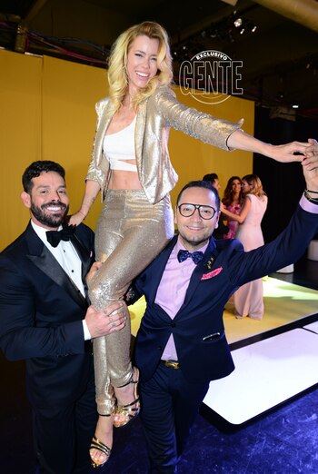 Nicole junto a Mariano Caprarola