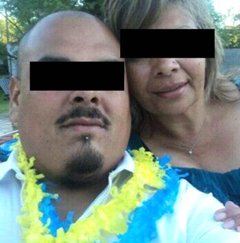 María Elvira y su pareja.