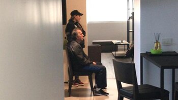 Oscar Thomas minutos después de