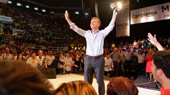 Macri de campaña en el