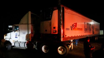 El camión con cadáveres fue