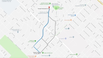 La distancia entre el colegio