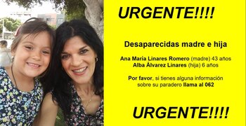 Mensaje que la familia difundió
