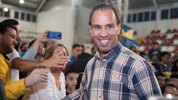 El “Mono” participó en una exhibición