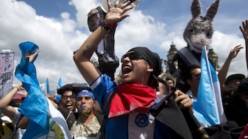 Los guatemaltecos manifestaron el jueves,