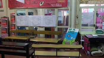 La toma originó problemas edilicios