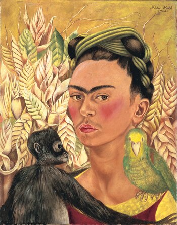 Frida Kahlo. Autorretrato con chango