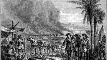 Ilustración del “comercio” de esclavos