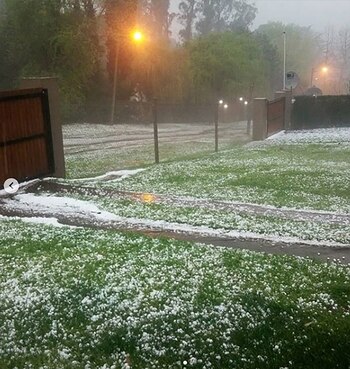 El alerta por más granizo