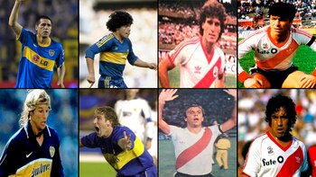 Riquelme, Maradona, Caniggia, Palermo, Ruggeri,