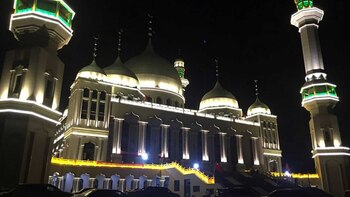 La gran mezquita en Weizhou,