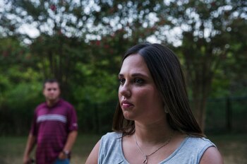 Amber Wyatt y su esposo