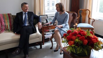 Mauricio Macri y Susan Segal,