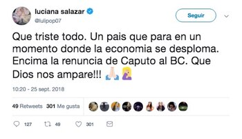 Luciana Salazar hizo un tuit