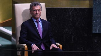 Mauricio Macri, en la sede