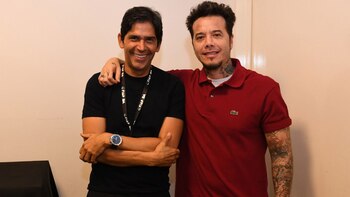 Marcos Santana junto a Sebastián