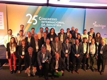 La comitiva argentina en Abitrigo,