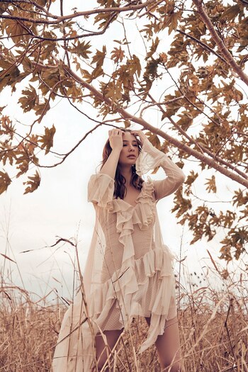 Vestido de plumetí con volados