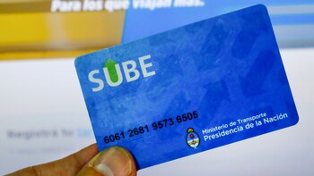 La tarjeta de transporte Sube