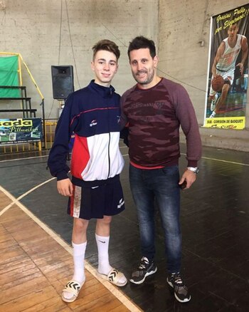 Ramiro junto a Guillermo Milano,