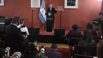 El presidente Mauricio Macri, en