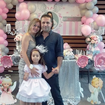 De festejo con la familia: