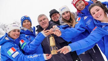 La llama, en la nieve