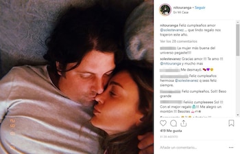 El mensaje que le había dedicado Nito Uranga a su pareja en su cumpleaños