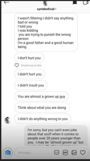 Supuesto intercambio entre un menor