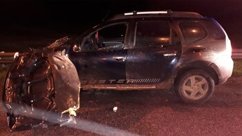 Así quedó la camioneta del