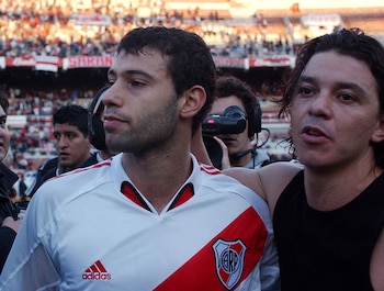 Mascherano y Gallardo. ¿Volverán a reunirse como referente y DT? (Foto Baires)