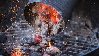 El carbón o la leña