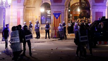 La Policía catalana dispersó a