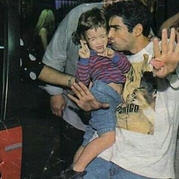 Rodrigo, con su hijo Ramiro
